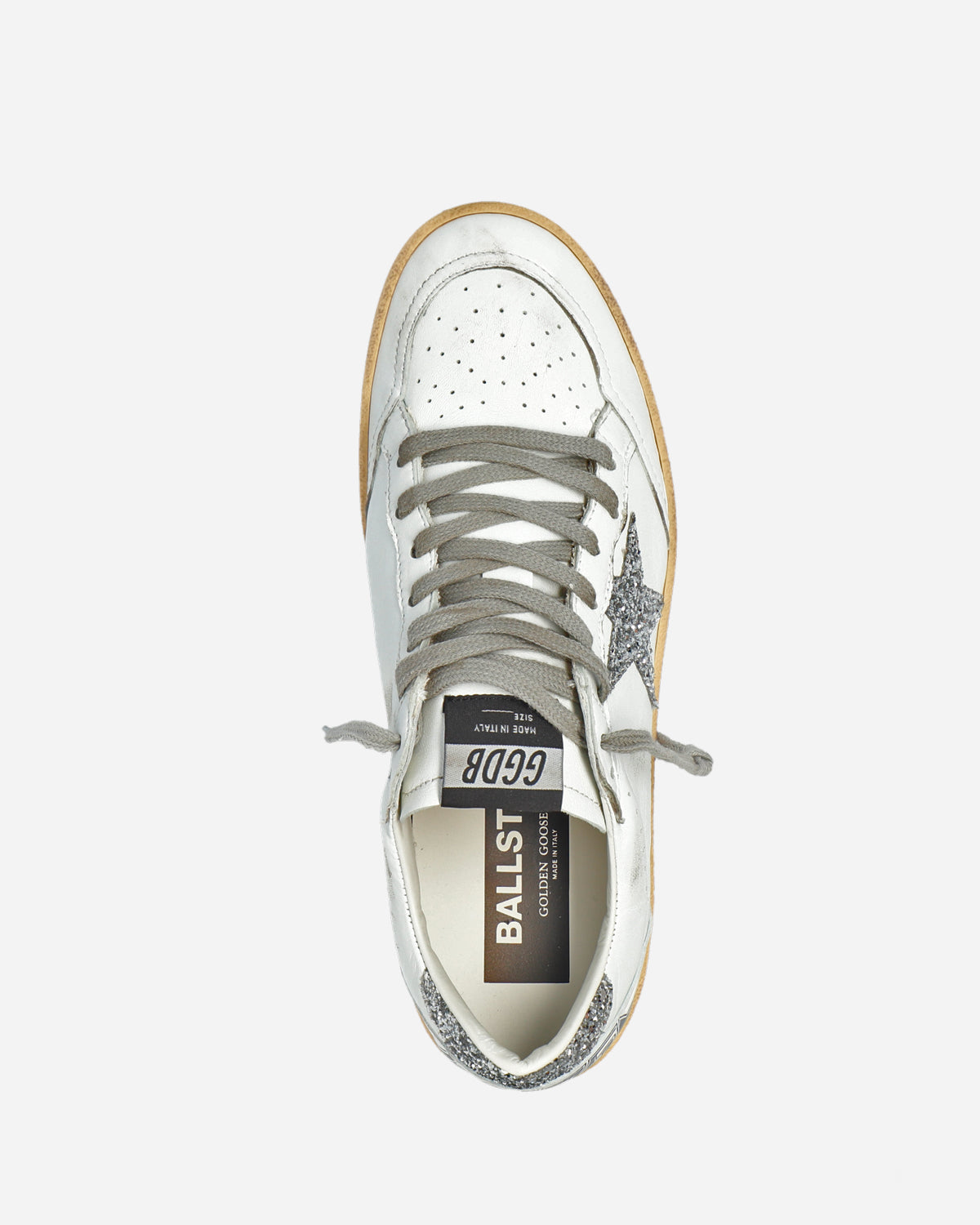 Ball Star White/Silver Glitter