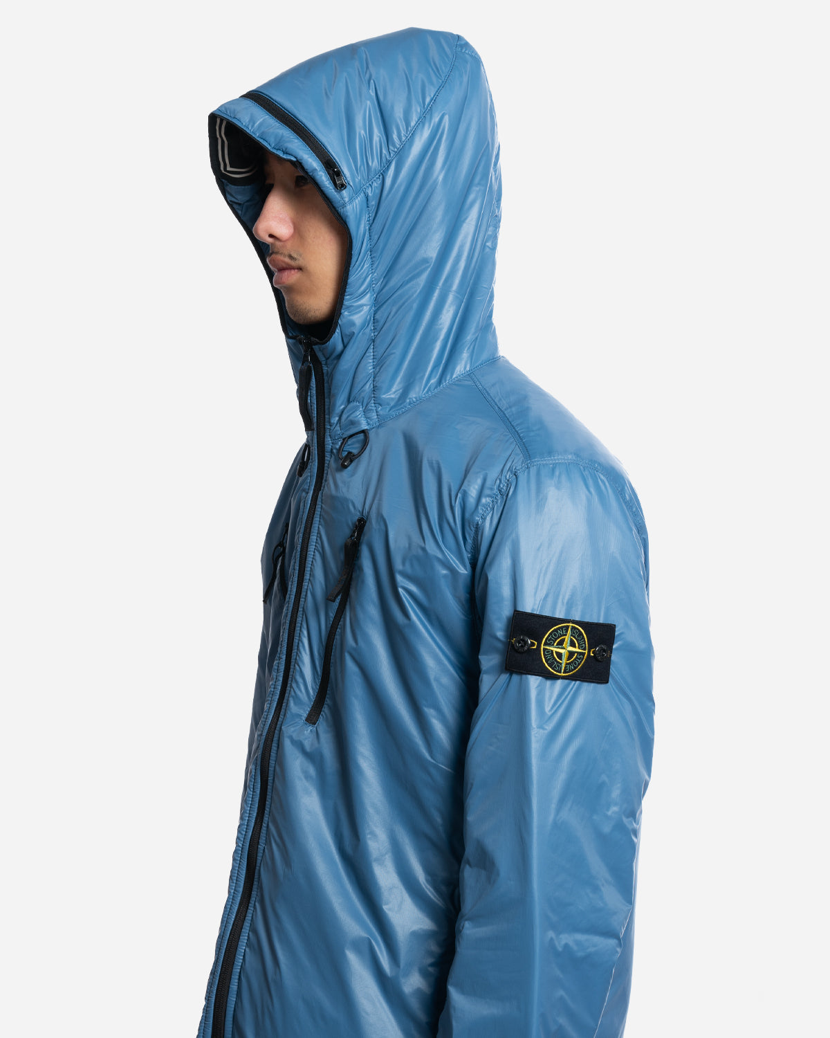 Stone Island Blouson Pertex Patch Logo Hoodie