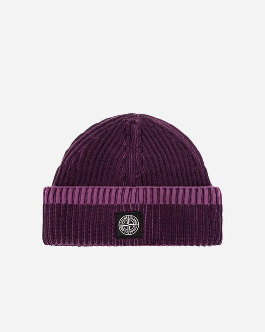 Stone Island Bonnet en Laine RWS Violet